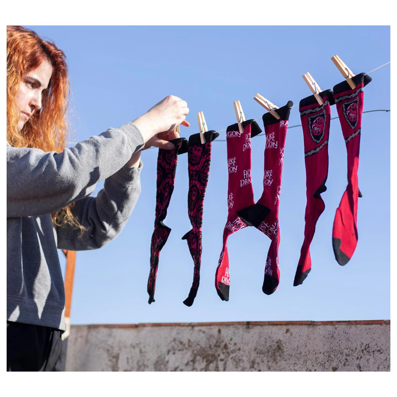 House of the Dragon Crest odrasle dolge nogavice 35/41 fotografija izdelka