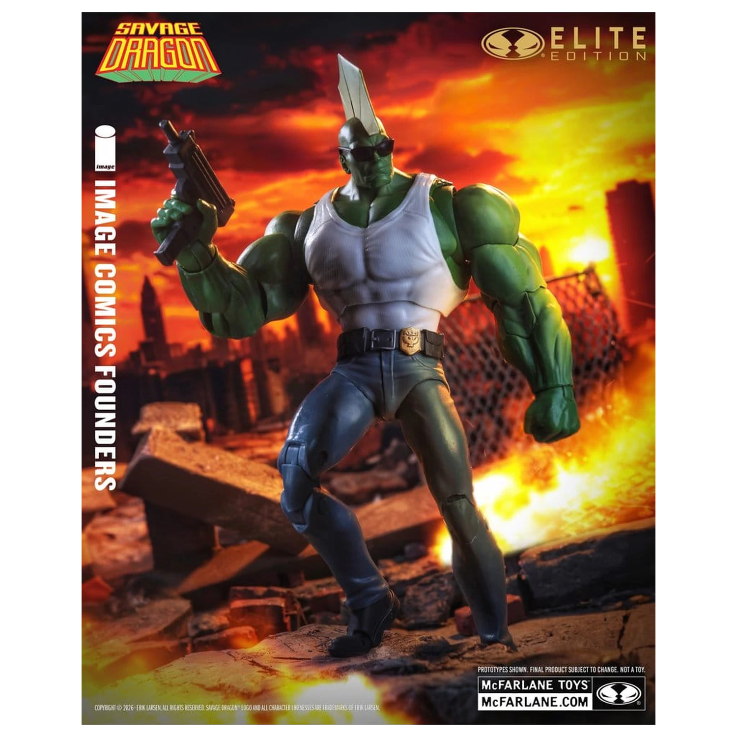 Savage Dragon Image Comics Founders Series McFarlane Elite Edition akcijska figura Dragon 20 cm fotografija izdelka