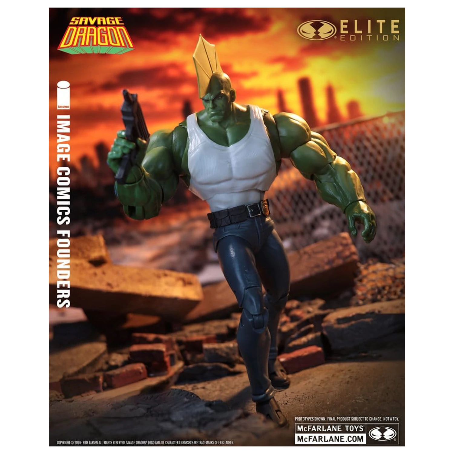 Savage Dragon Image Comics Founders Series McFarlane Elite Edition akcijska figura Dragon 20 cm fotografija izdelka