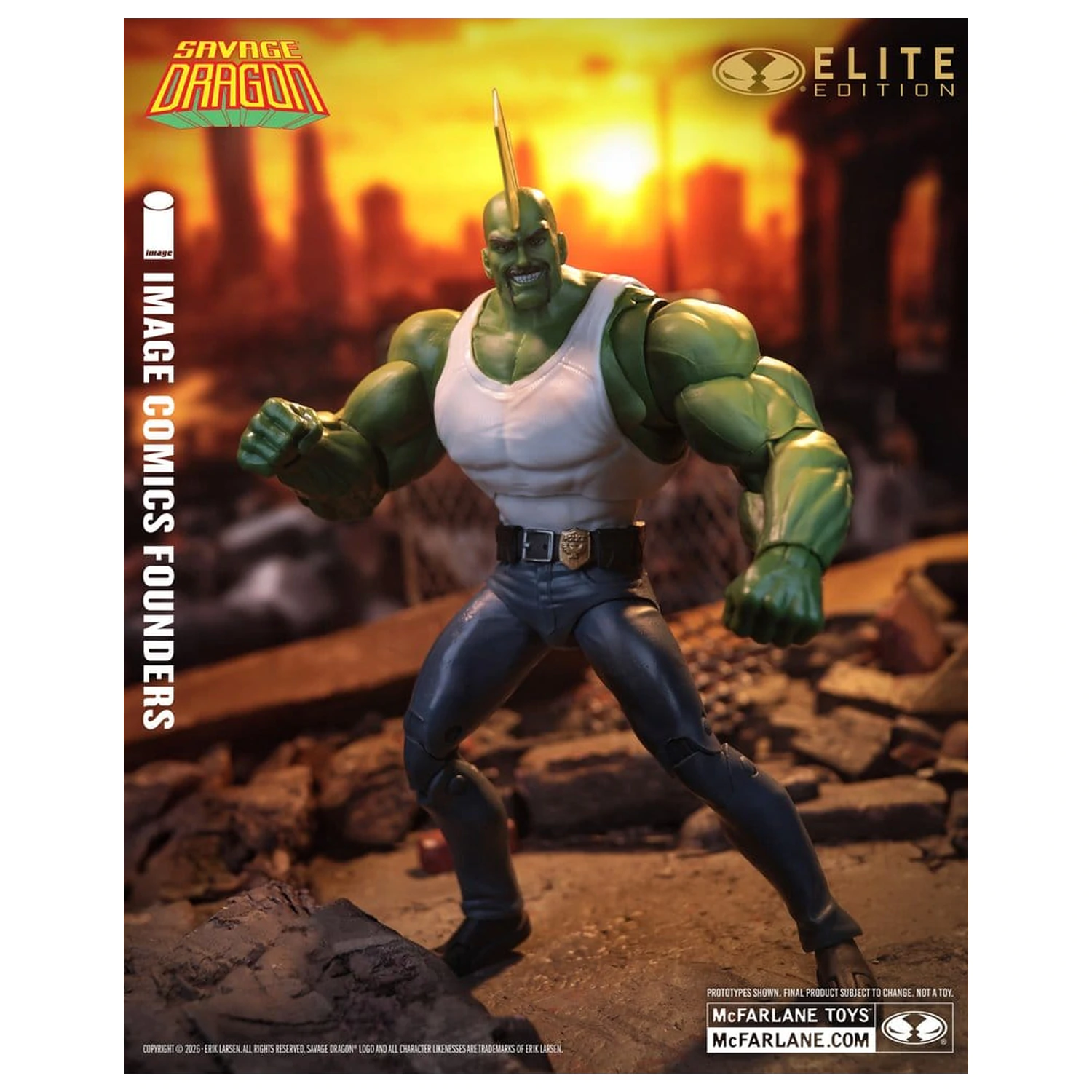 Savage Dragon Image Comics Founders Series McFarlane Elite Edition akcijska figura Dragon 20 cm fotografija izdelka