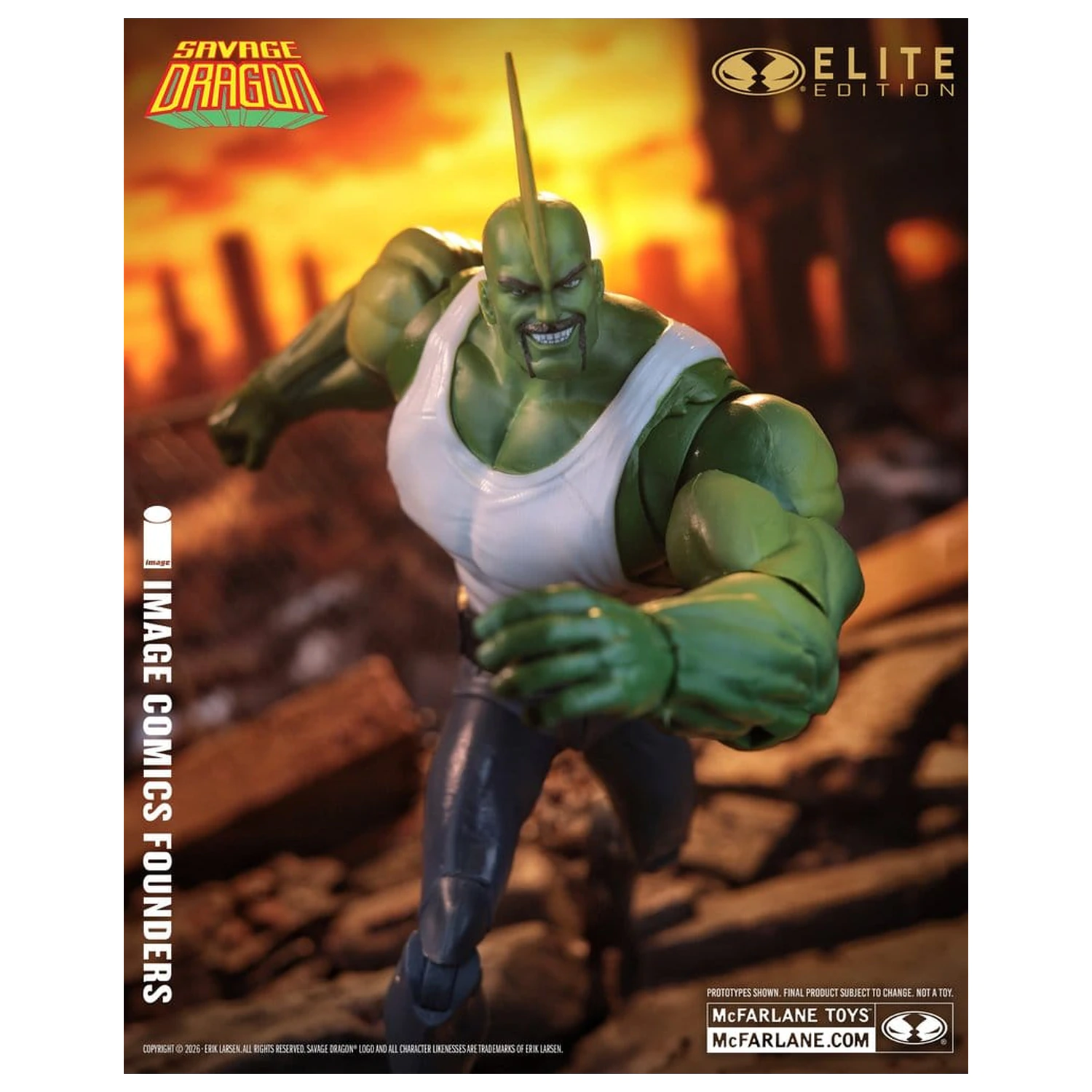 Savage Dragon Image Comics Founders Series McFarlane Elite Edition akcijska figura Dragon 20 cm fotografija izdelka