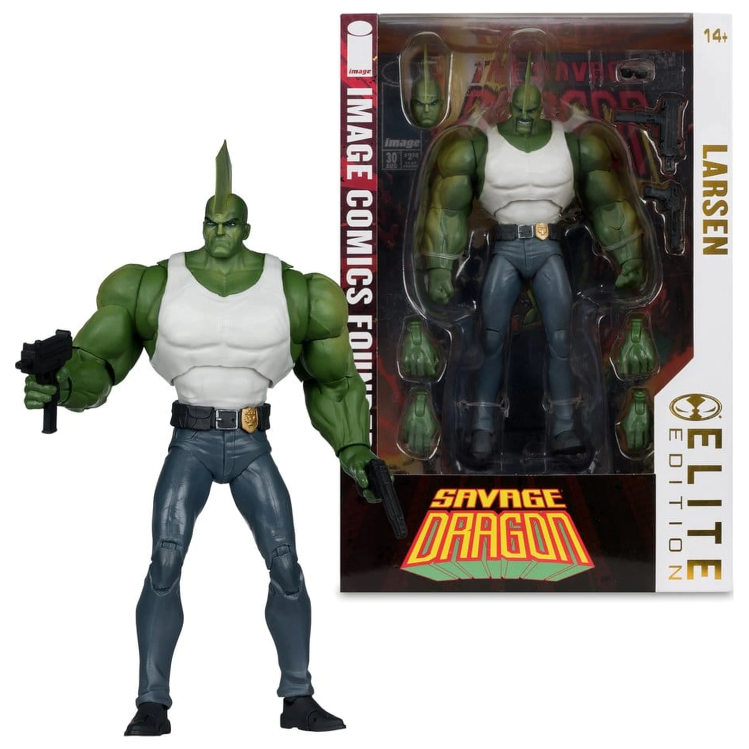 Savage Dragon Image Comics Founders Series McFarlane Elite Edition akcijska figura Dragon 20 cm fotografija izdelka