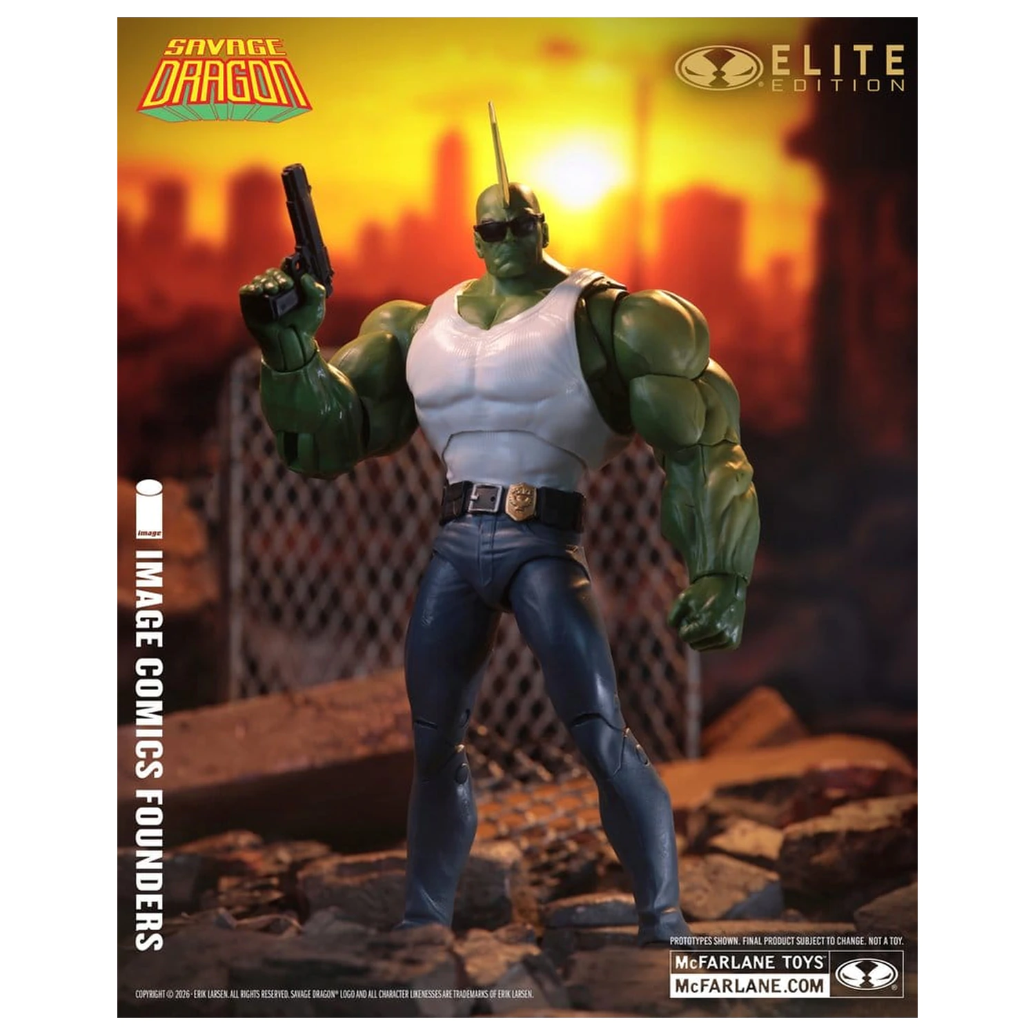 Savage Dragon Image Comics Founders Series McFarlane Elite Edition akcijska figura Dragon 20 cm fotografija izdelka