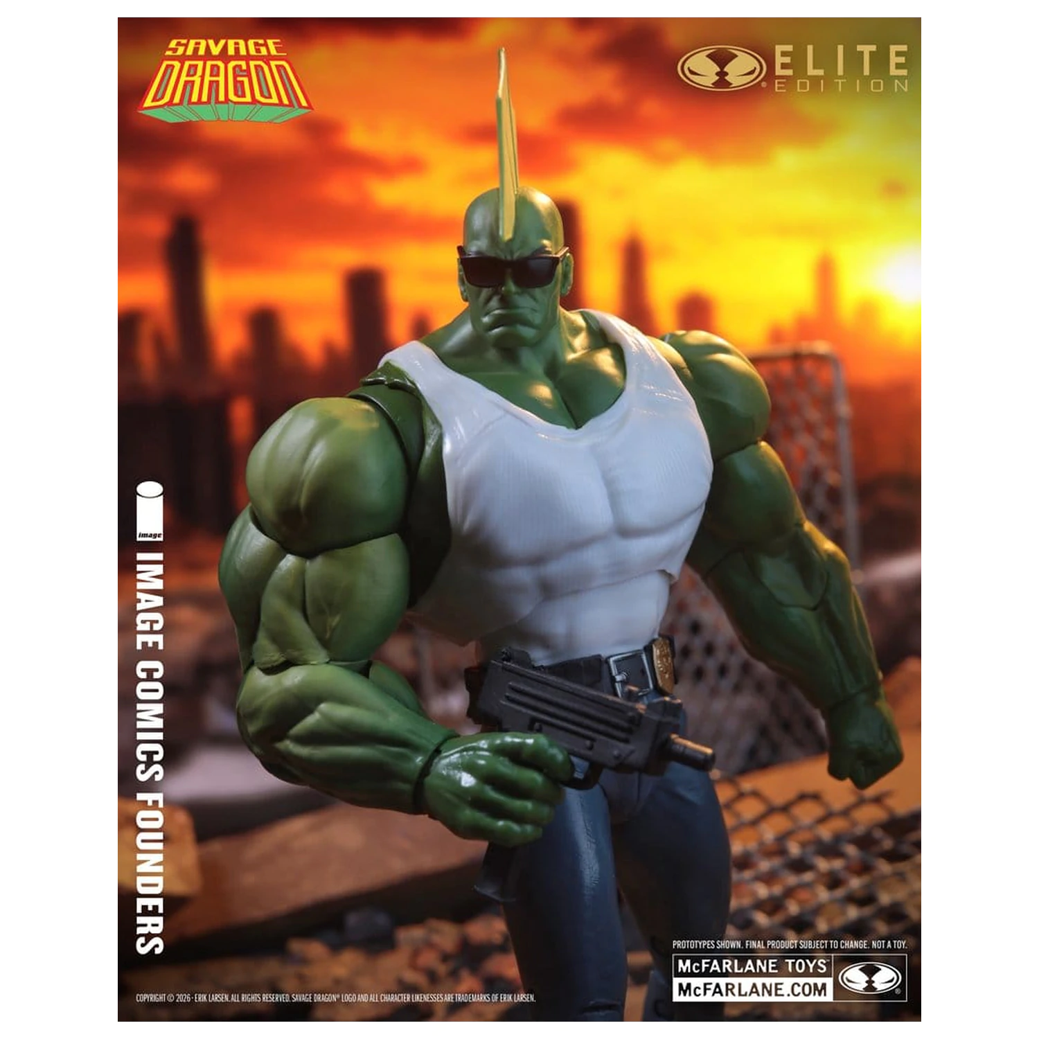 Savage Dragon Image Comics Founders Series McFarlane Elite Edition akcijska figura Dragon 20 cm fotografija izdelka