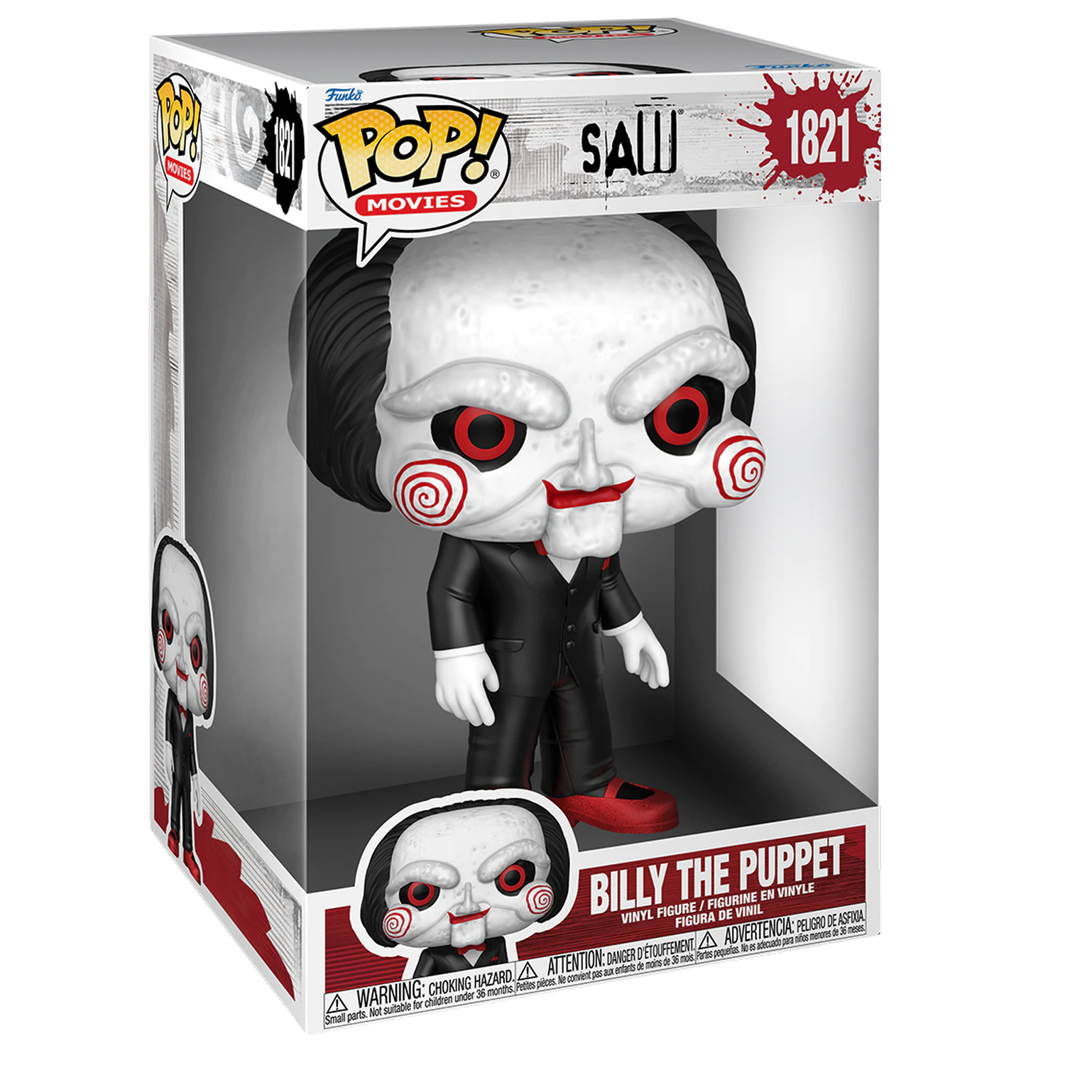 Žaga Super Velika Jumbo Funko POP! Movies Vinilna Figura Billy the Puppet 25 cm fotografija izdelka