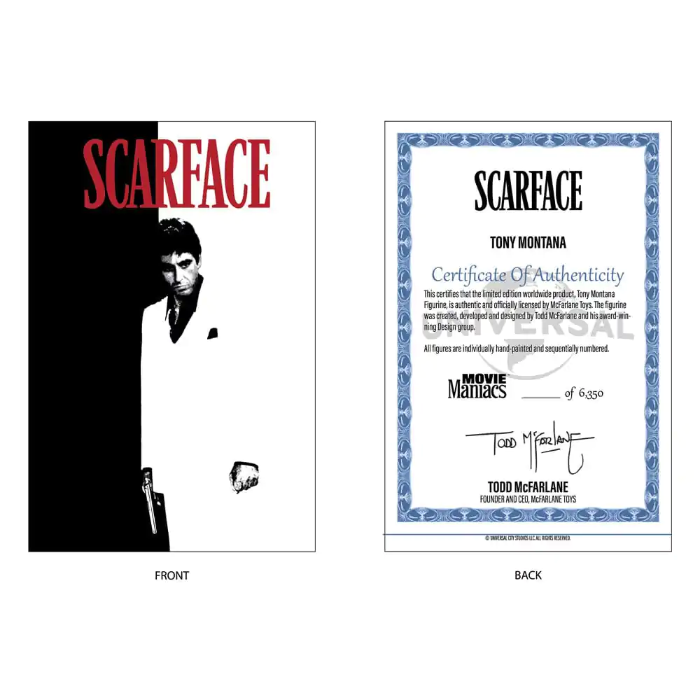Scarface Movie Maniacs PVC Kip Tony Montana 17 cm fotografija izdelka
