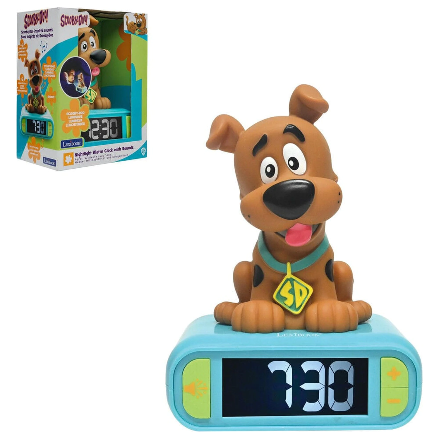 Scooby Doo digitalna budilka z Doo 3D nočno lučko in zvočnimi Učinki fotografija izdelka