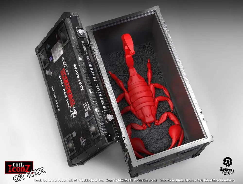 Scorpions Rock Ikonz On Tour World Tour 1984 Road Case kip + odrska kulisa fotografija izdelka