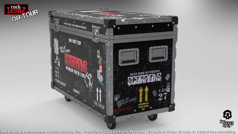 Scorpions Rock Ikonz On Tour World Tour 1984 Road Case kip + odrska kulisa fotografija izdelka