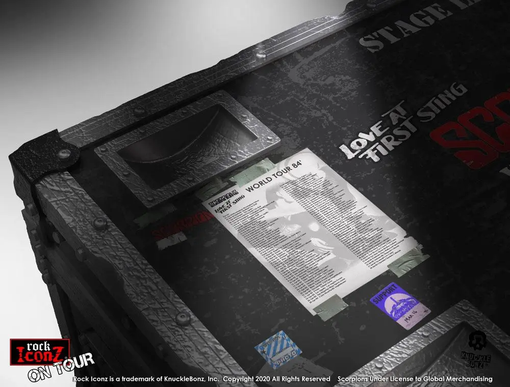 Scorpions Rock Ikonz On Tour World Tour 1984 Road Case kip + odrska kulisa fotografija izdelka