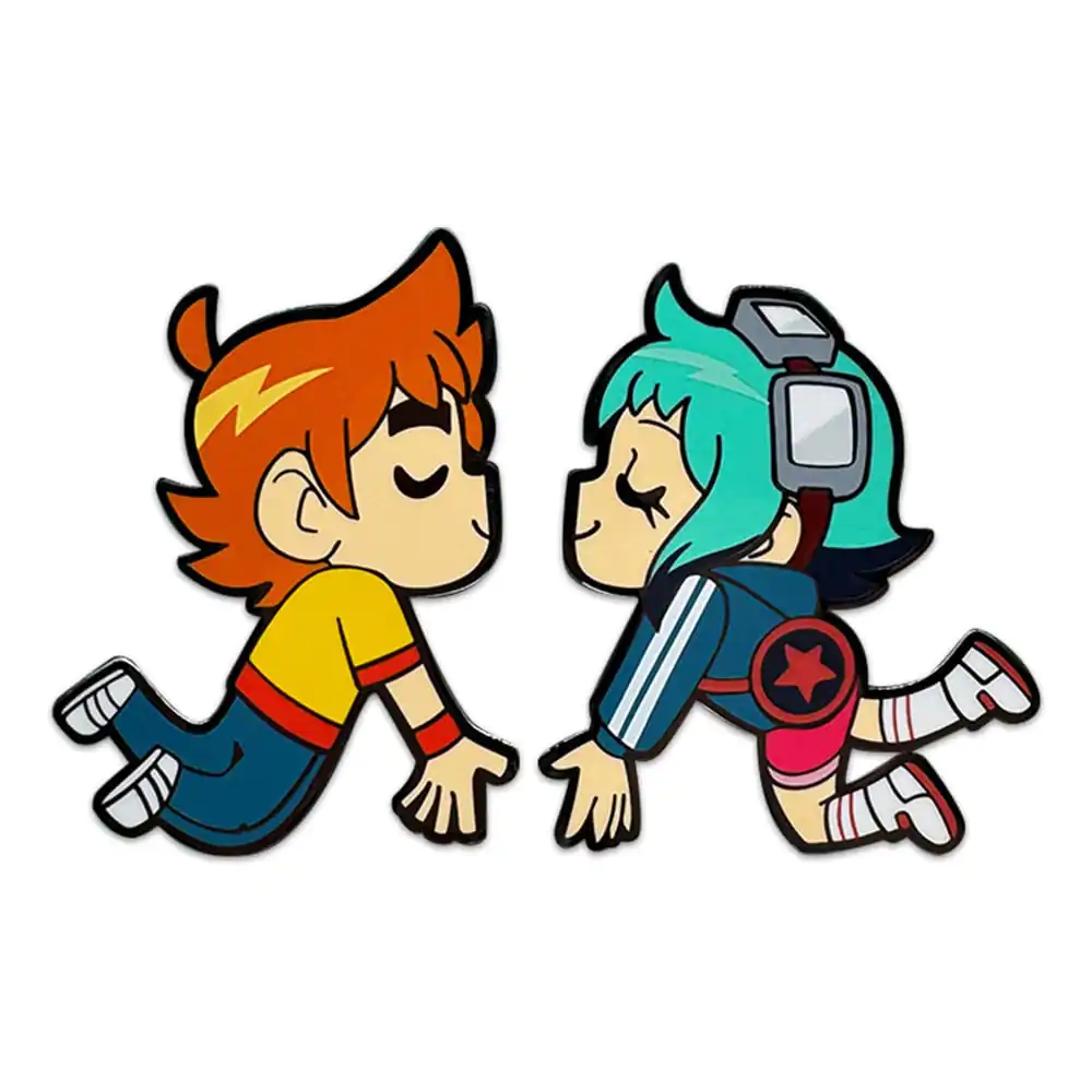 Scott Pilgrim Pin Značka Scott & Ramona Kissing 5 cm fotografija izdelka