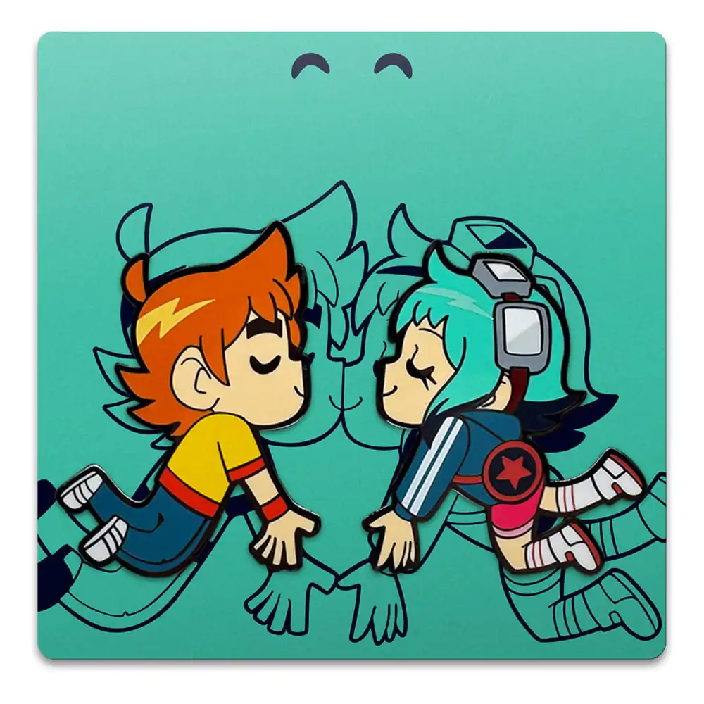 Scott Pilgrim Pin Značka Scott & Ramona Kissing 5 cm fotografija izdelka