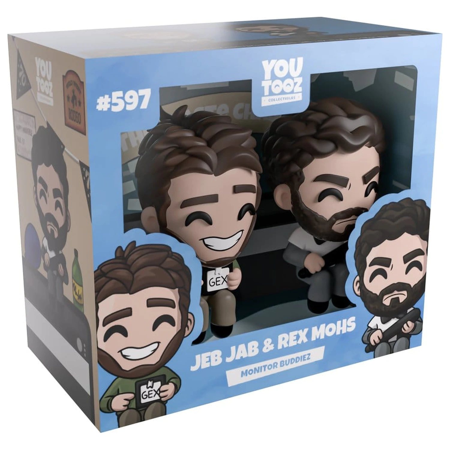 Scott the Woz Vinilne figure Jeb Jab & Rex Mohs Monitor Buddiez 6 cm fotografija izdelka
