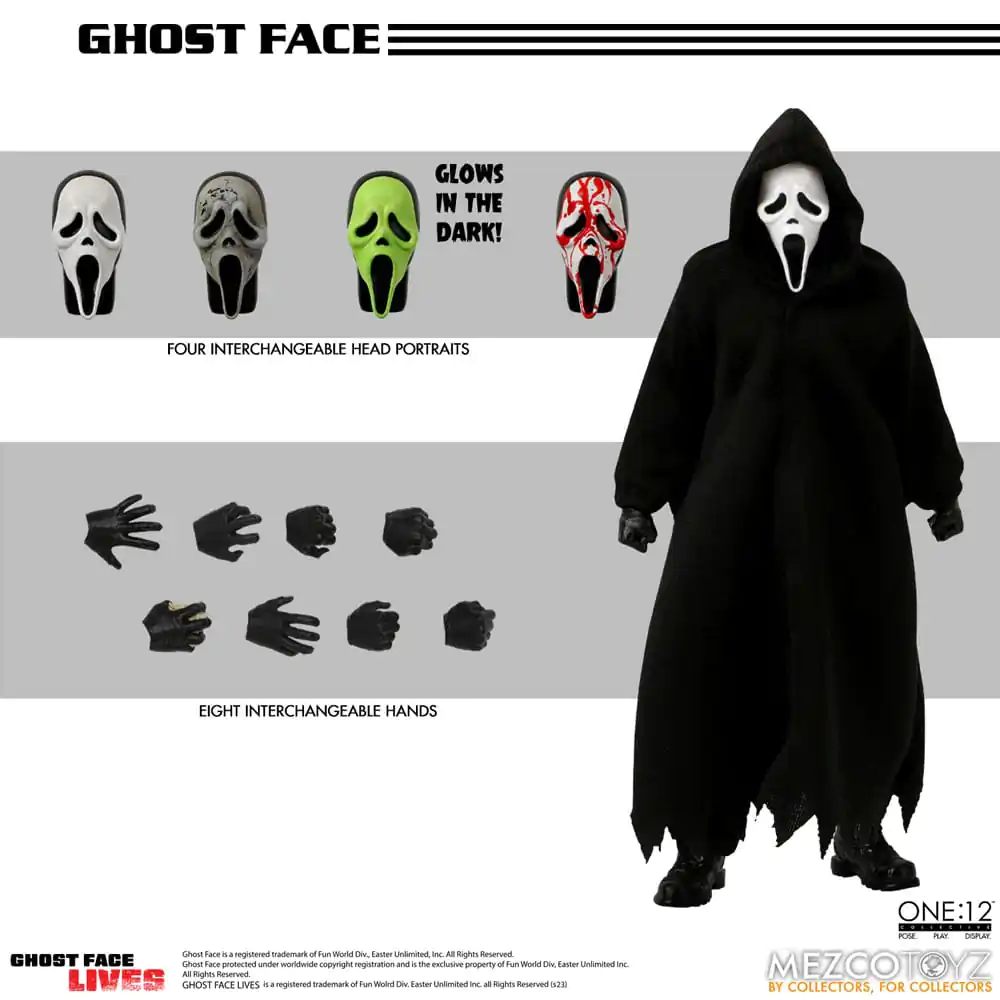 Akcijska figura Scream 1/12 Ghost Face 16 cm fotografija izdelka