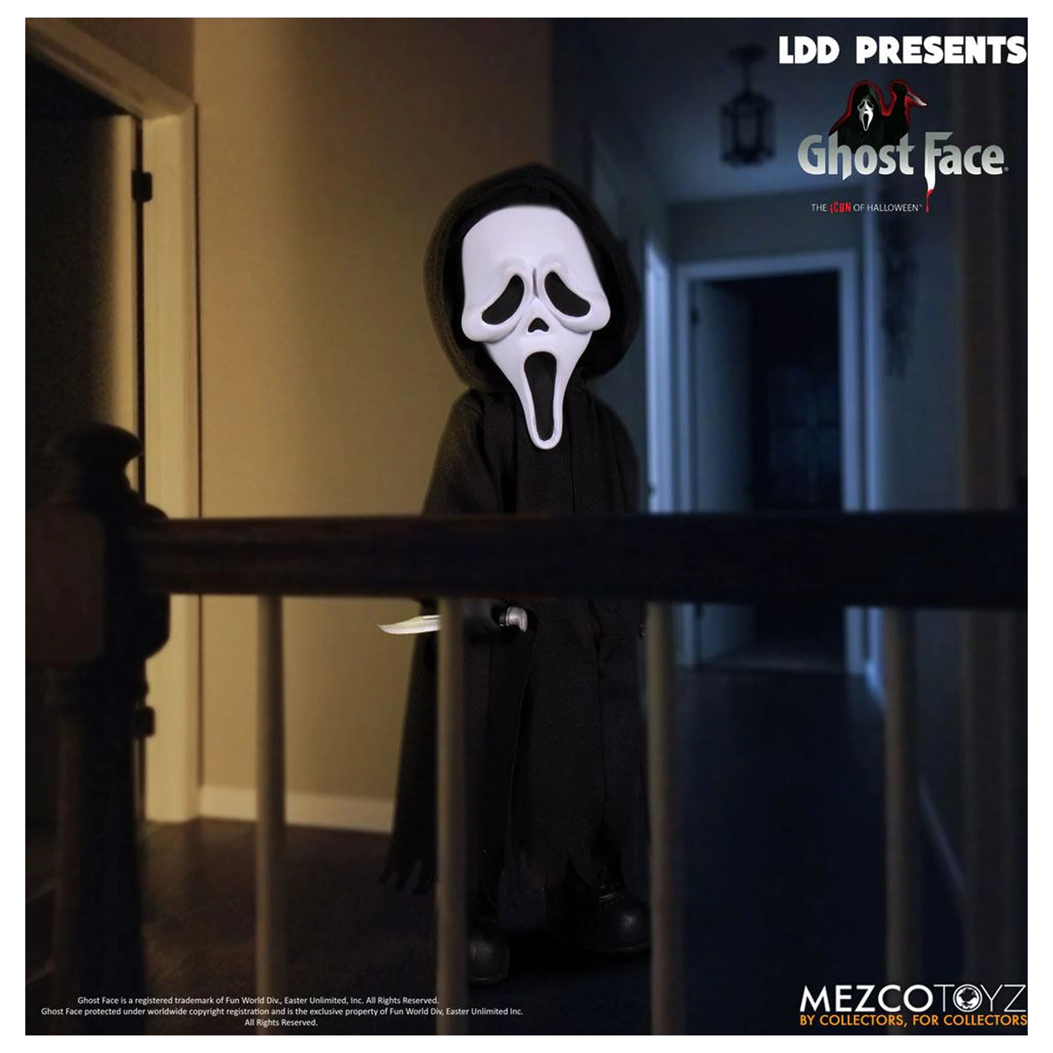 Scream Living Dead Dolls Lutka Ghost Face 25 cm fotografija izdelka