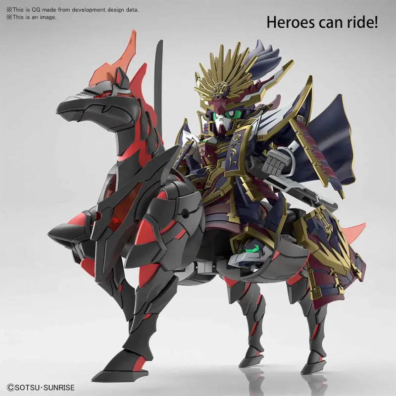 SD Gundam World Heroes War Horse Model Kit figura fotografija izdelka