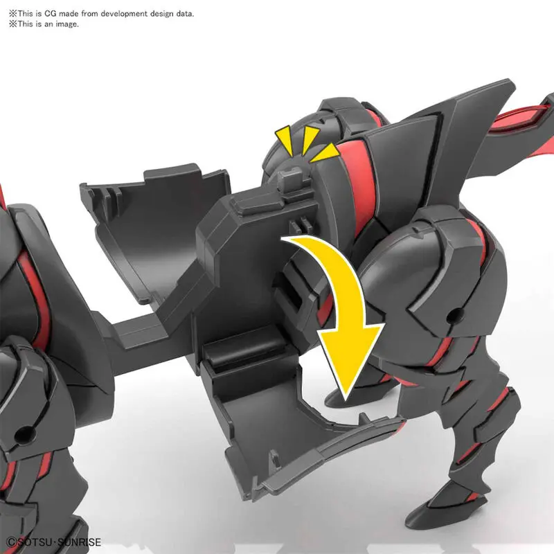 SD Gundam World Heroes War Horse Model Kit figura fotografija izdelka