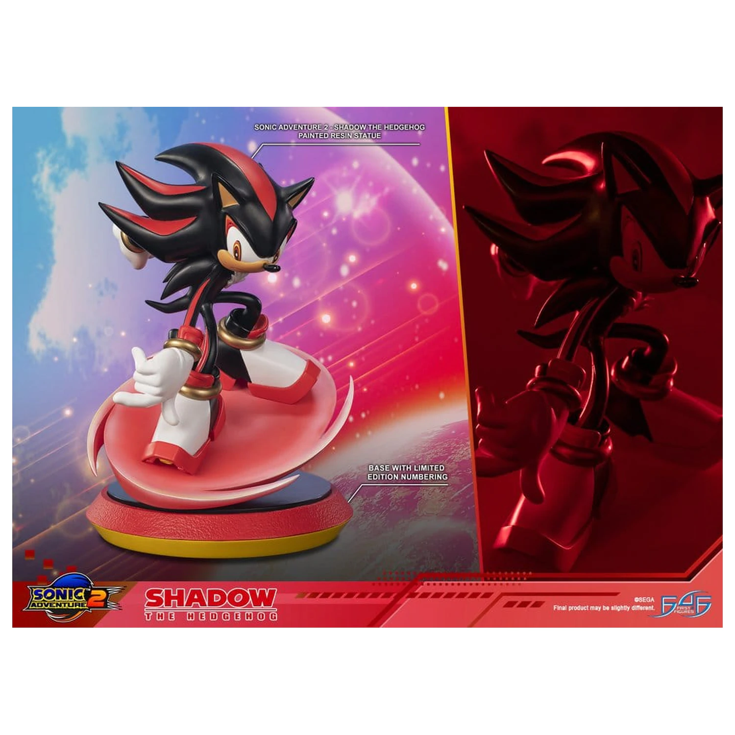 SEGA Resin Kip Shadow the Hedgehog 25 cm fotografija izdelka