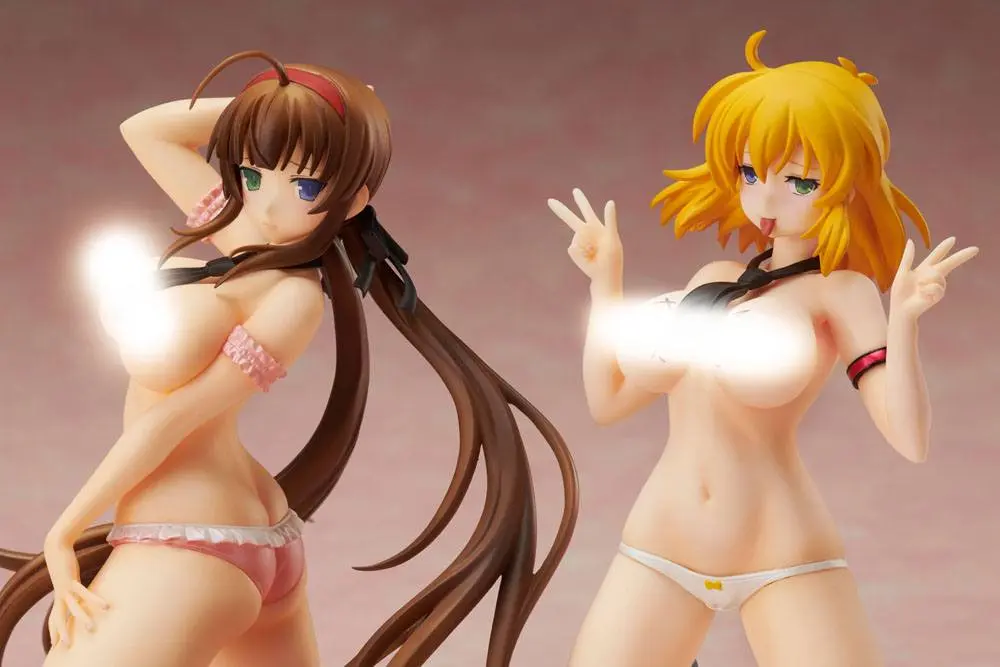 Senran Kagura NewWave Gburst PVC Kip 1/10 Ryobi x Ryona Golo Telo Mornarska Uniforma Ver. 19 cm fotografija izdelka