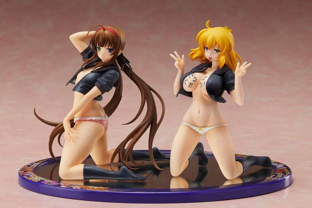 Senran Kagura NewWave Gburst PVC Kip 1/10 Ryobi x Ryona Golo Telo Mornarska Uniforma Ver. 19 cm fotografija izdelka