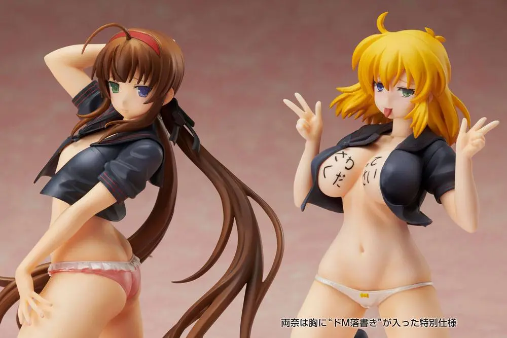 Senran Kagura NewWave Gburst PVC Kip 1/10 Ryobi x Ryona Golo Telo Mornarska Uniforma Ver. 19 cm fotografija izdelka
