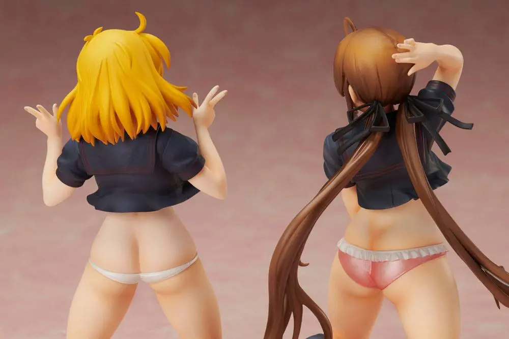 Senran Kagura NewWave Gburst PVC Kip 1/10 Ryobi x Ryona Golo Telo Mornarska Uniforma Ver. 19 cm fotografija izdelka