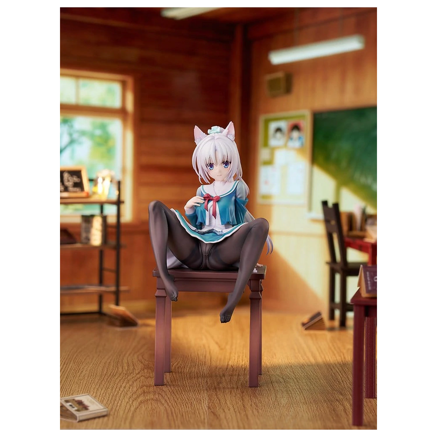 Senren*Banka PVC figura 1/7 Yoshino Asatake Animal Ears School Uniform Ver. 21 cm fotografija izdelka
