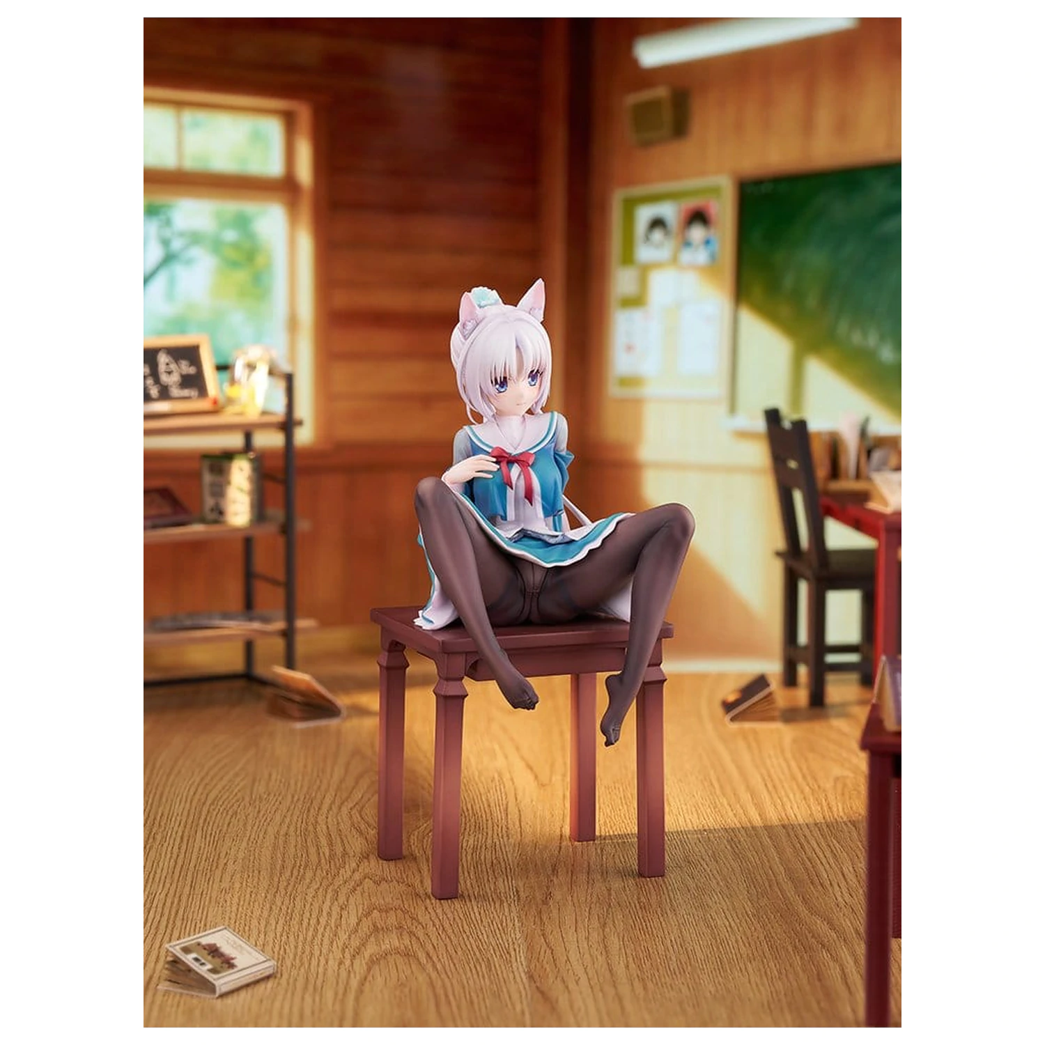 Senren*Banka PVC figura 1/7 Yoshino Asatake Animal Ears School Uniform Ver. 21 cm fotografija izdelka