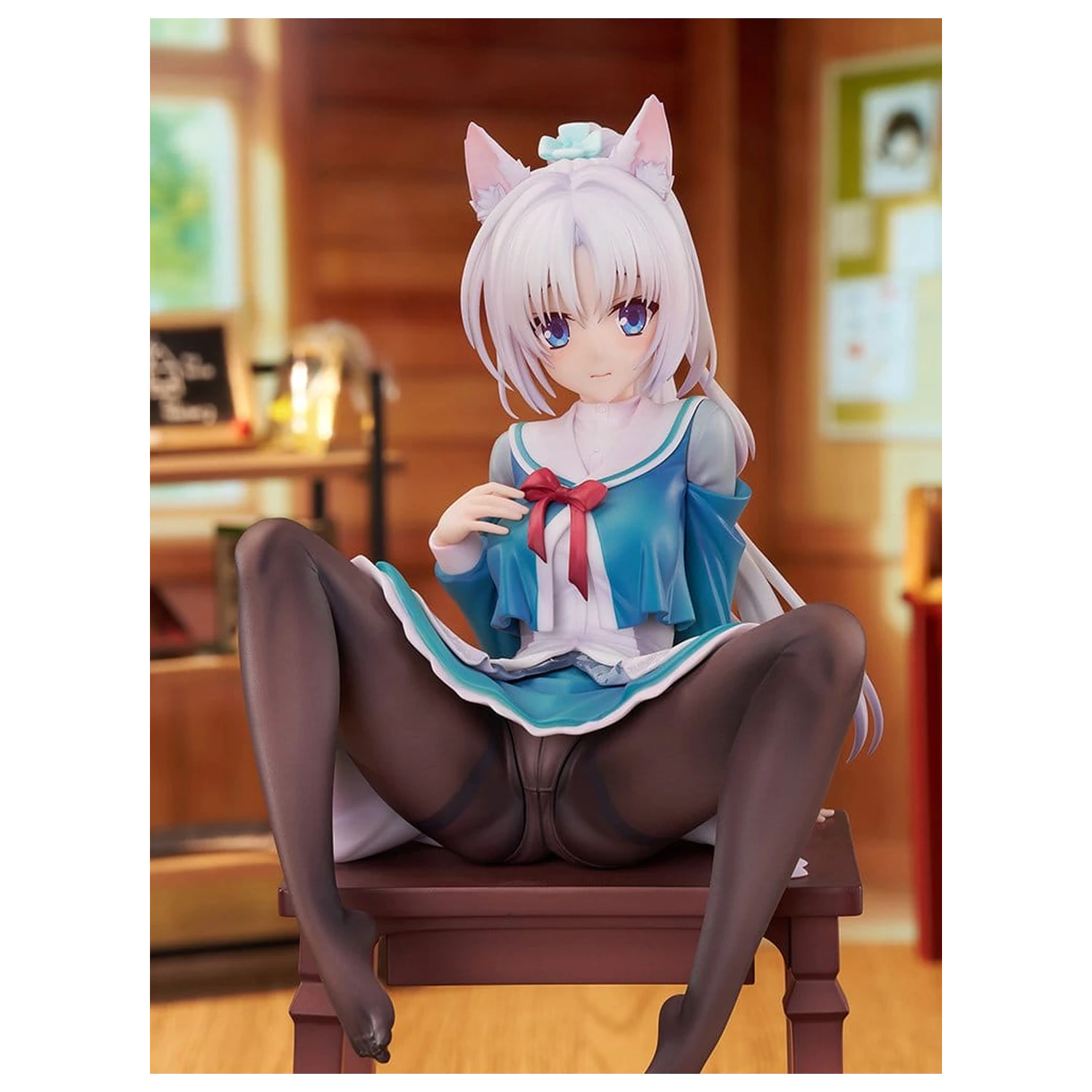 Senren*Banka PVC figura 1/7 Yoshino Asatake Animal Ears School Uniform Ver. 21 cm fotografija izdelka