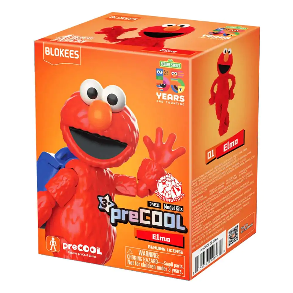Sesame Street Blokees PreCool Series 1 Plastični Model Komplet 01 Elmo 12 cm fotografija izdelka
