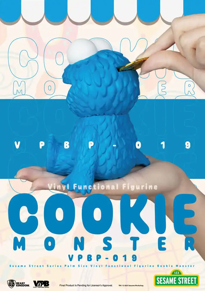 Sesame Street pujski vinilni hranilnik Cookie Monster 12 cm fotografija izdelka