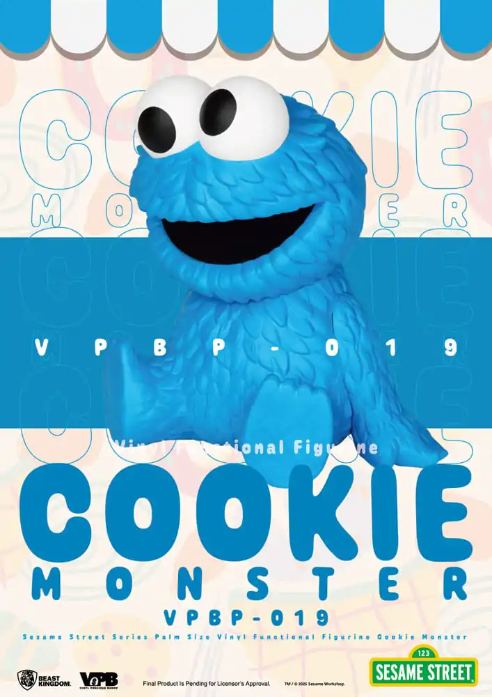 Sesame Street pujski vinilni hranilnik Cookie Monster 12 cm fotografija izdelka
