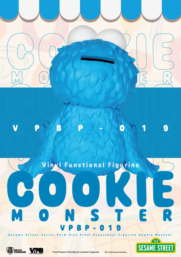Sesame Street pujski vinilni hranilnik Cookie Monster 12 cm fotografija izdelka