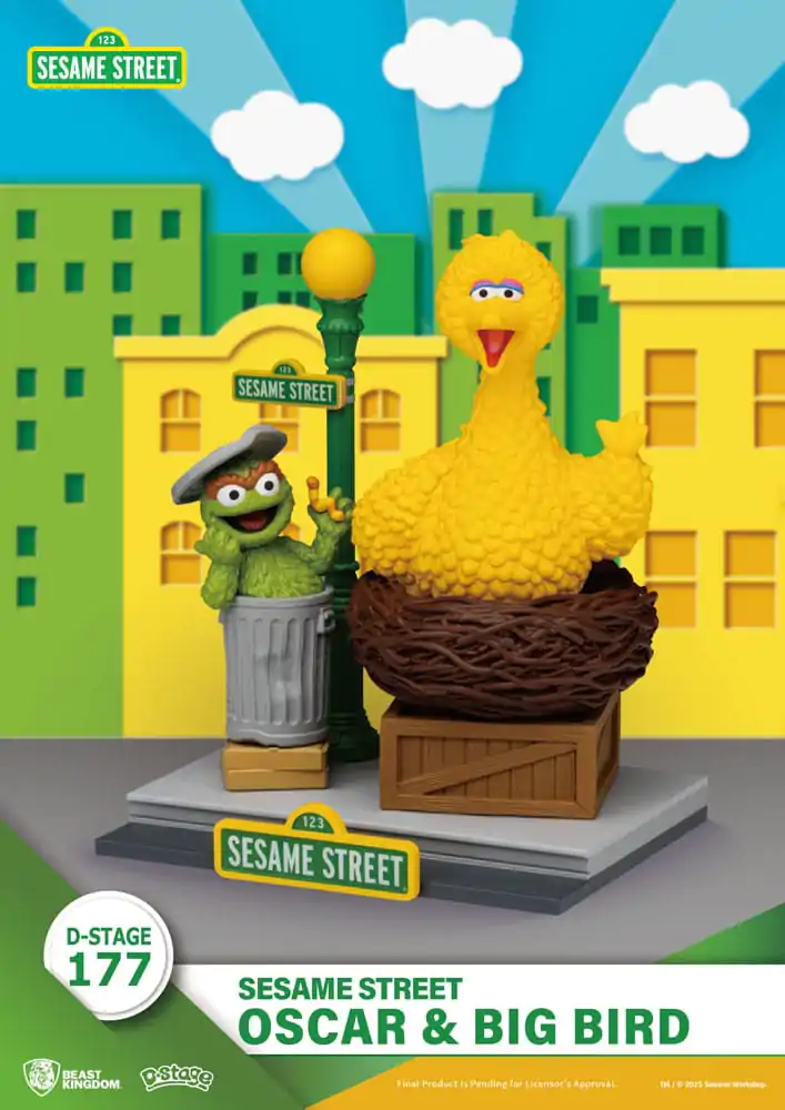 Sesame Street D-Stage PVC Kip Oscar & Big Bird 12 cm fotografija izdelka