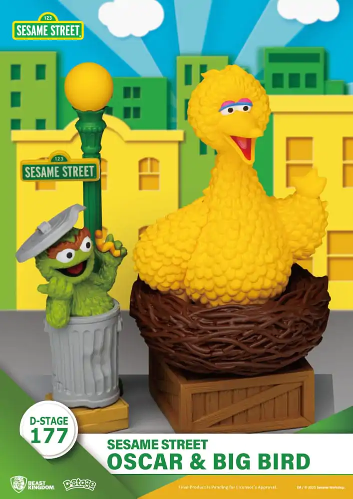 Sesame Street D-Stage PVC Kip Oscar & Big Bird 12 cm fotografija izdelka