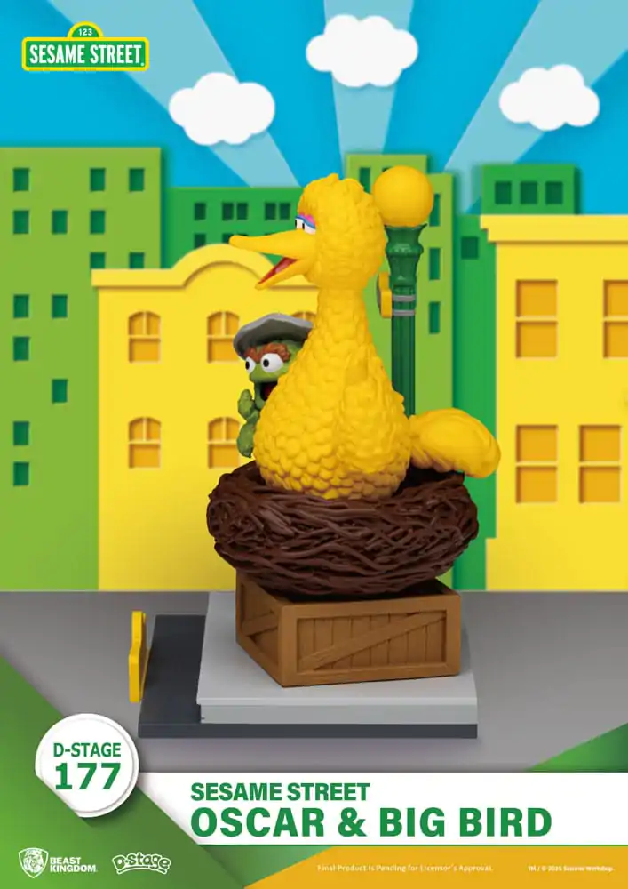 Sesame Street D-Stage PVC Kip Oscar & Big Bird 12 cm fotografija izdelka