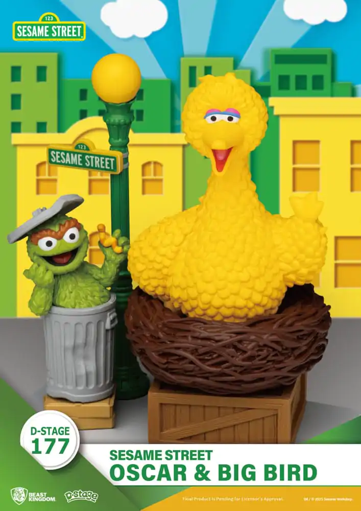 Sesame Street D-Stage PVC Kip Oscar & Big Bird 12 cm fotografija izdelka