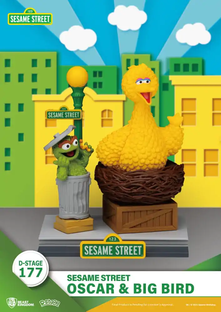 Sesame Street D-Stage PVC Kip Oscar & Big Bird 12 cm fotografija izdelka