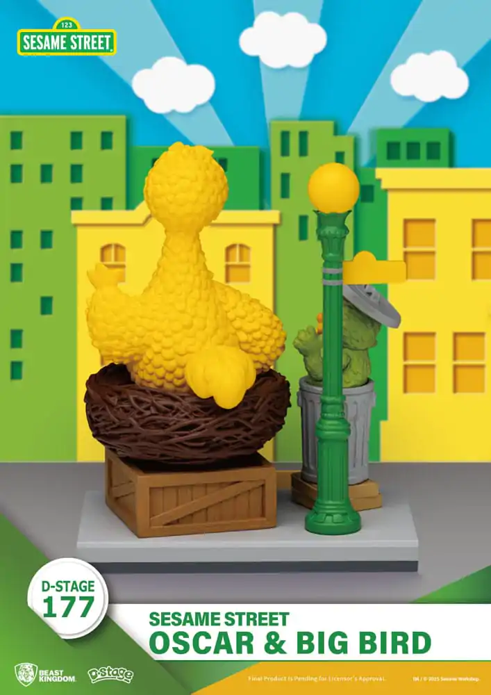 Sesame Street D-Stage PVC Kip Oscar & Big Bird 12 cm fotografija izdelka