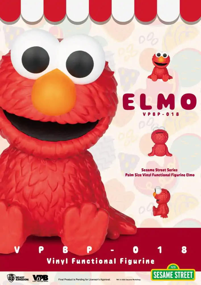 Sesame Street Piggy Vinilna banka Elmo 12 cm  fotografija izdelka
