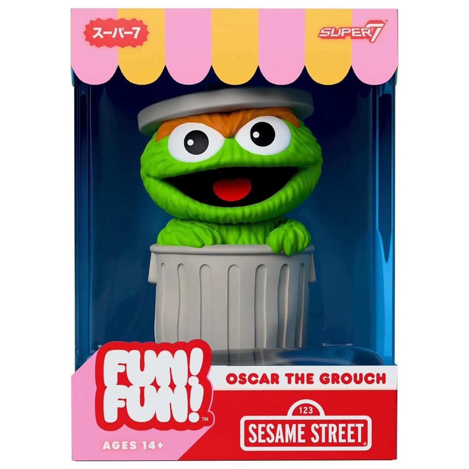Sesame Street Fun! Fun! mehka vinilna figura Wave 01 - Oscar the Grouch 18 cm fotografija izdelka
