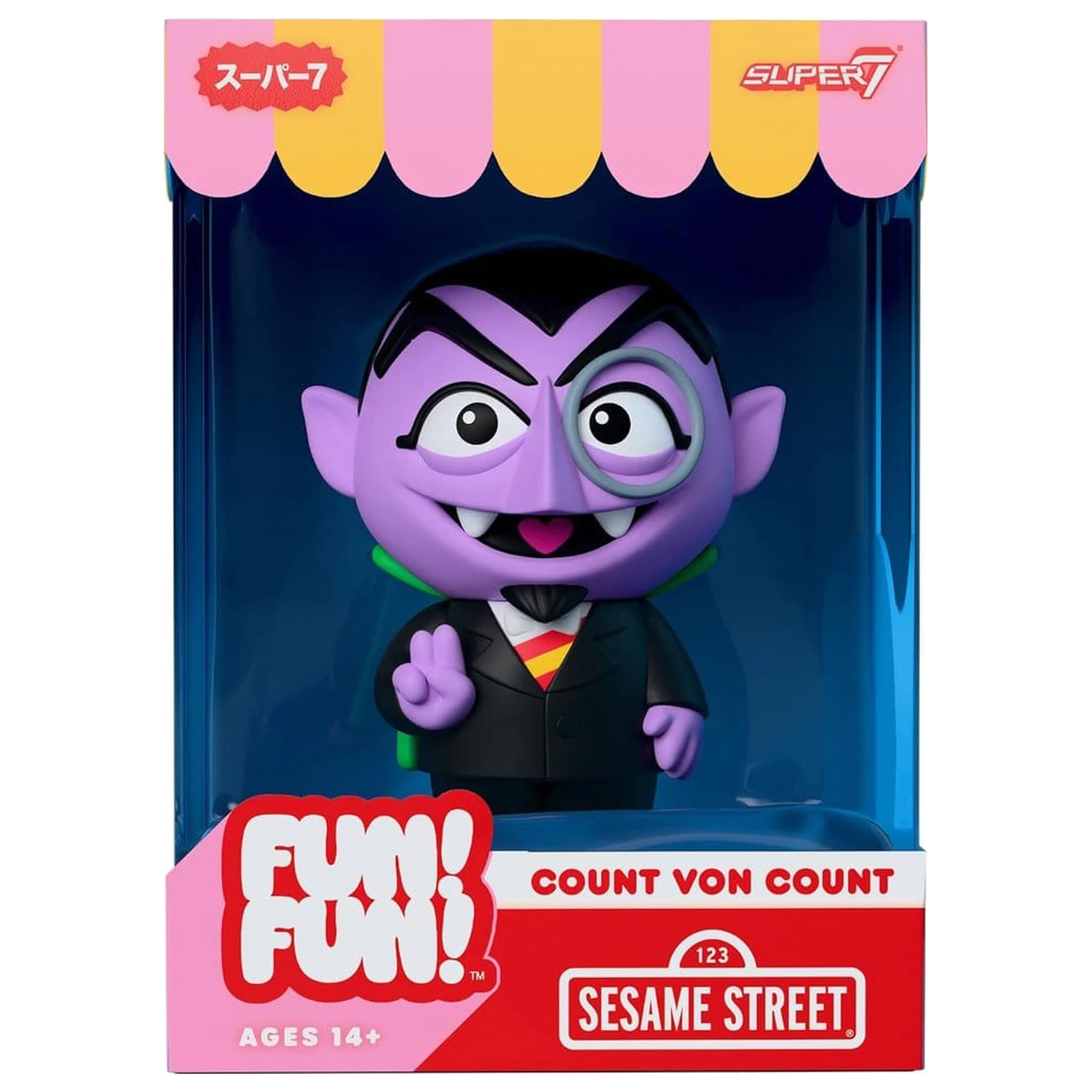 Sesame Street Fun! Fun! vinilna figura val 01 - Count von Count 18 cm fotografija izdelka