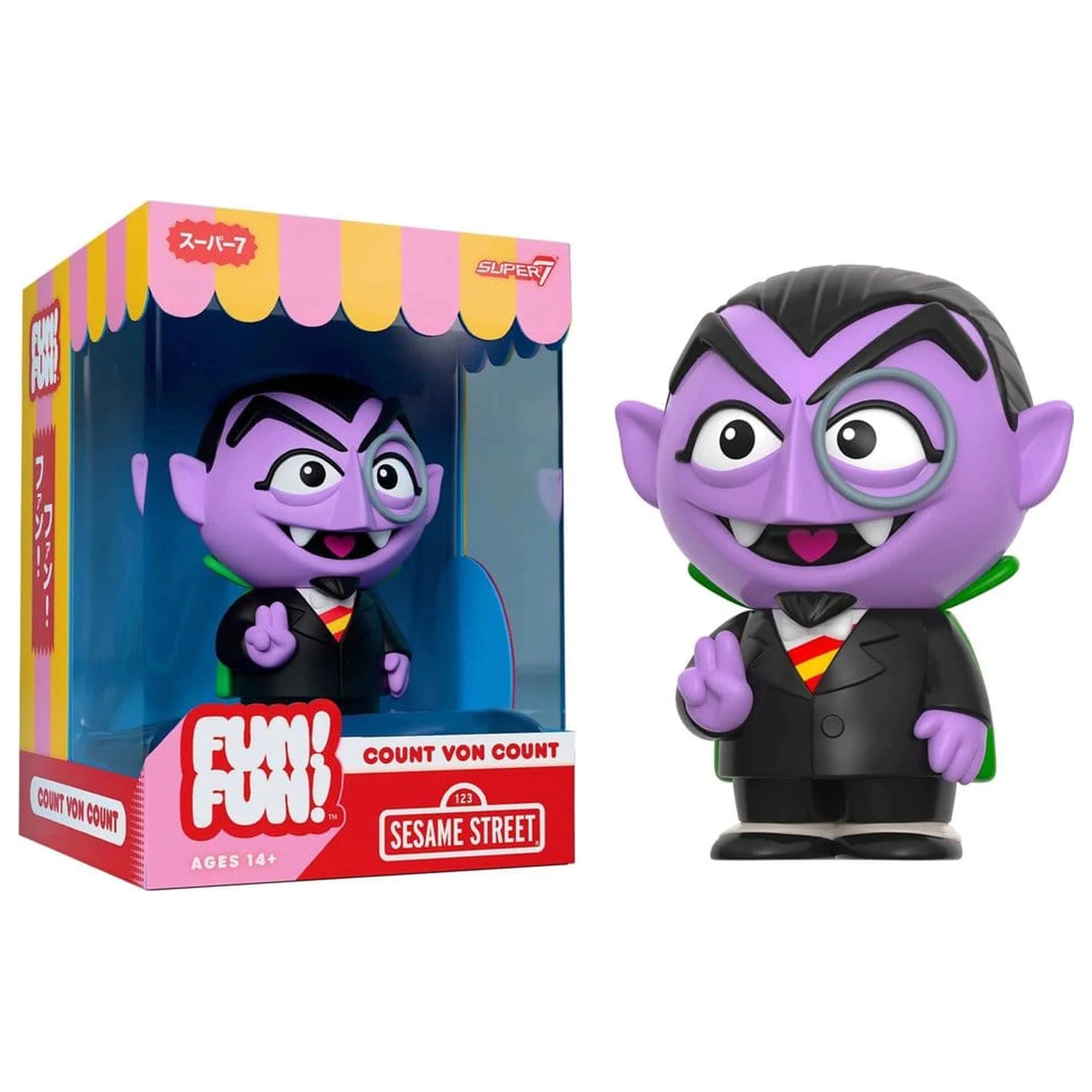 Sesame Street Fun! Fun! vinilna figura val 01 - Count von Count 18 cm fotografija izdelka