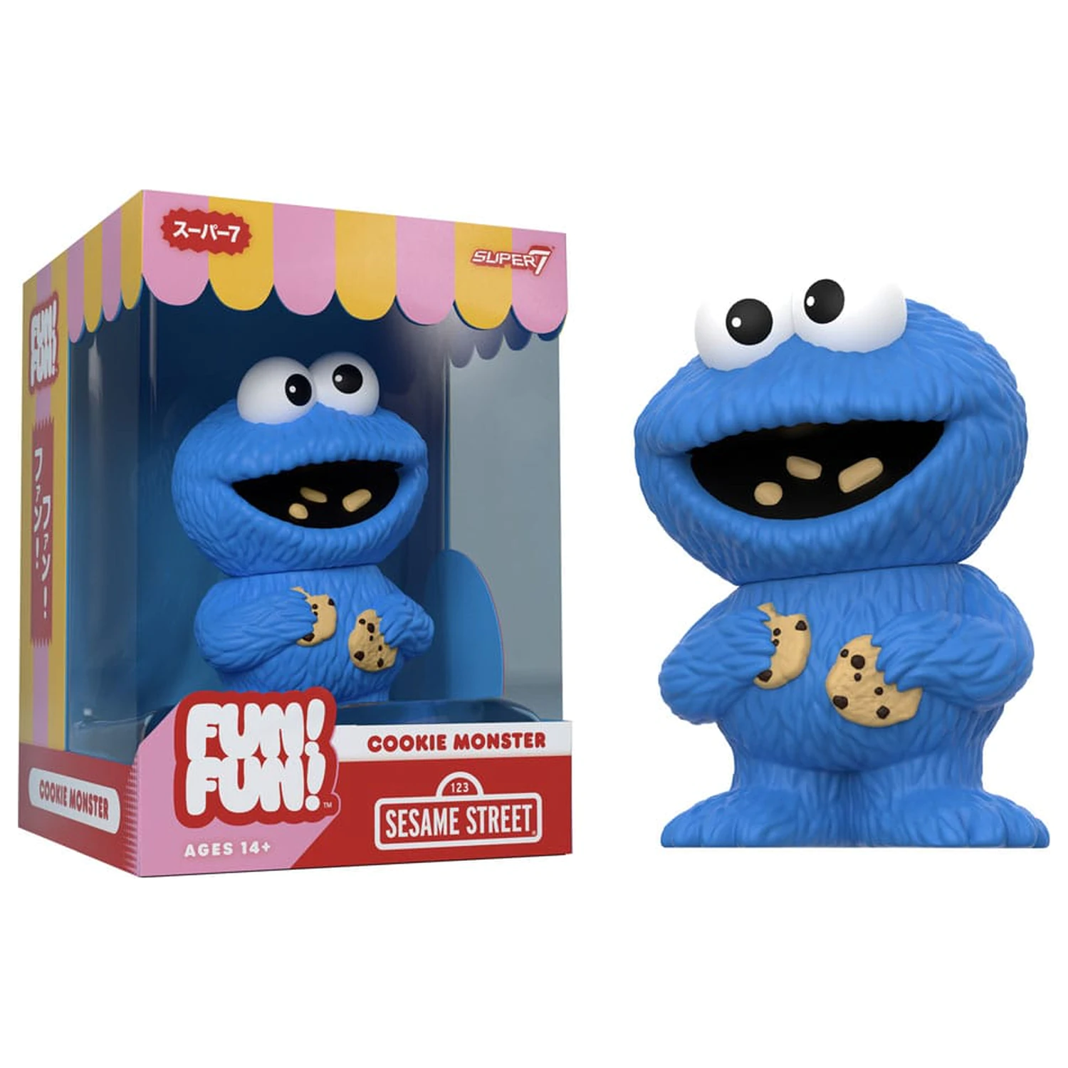 Sesame Street FUN! FUN! vinilna figura Wave 02 Cookie Monster 13 cm fotografija izdelka