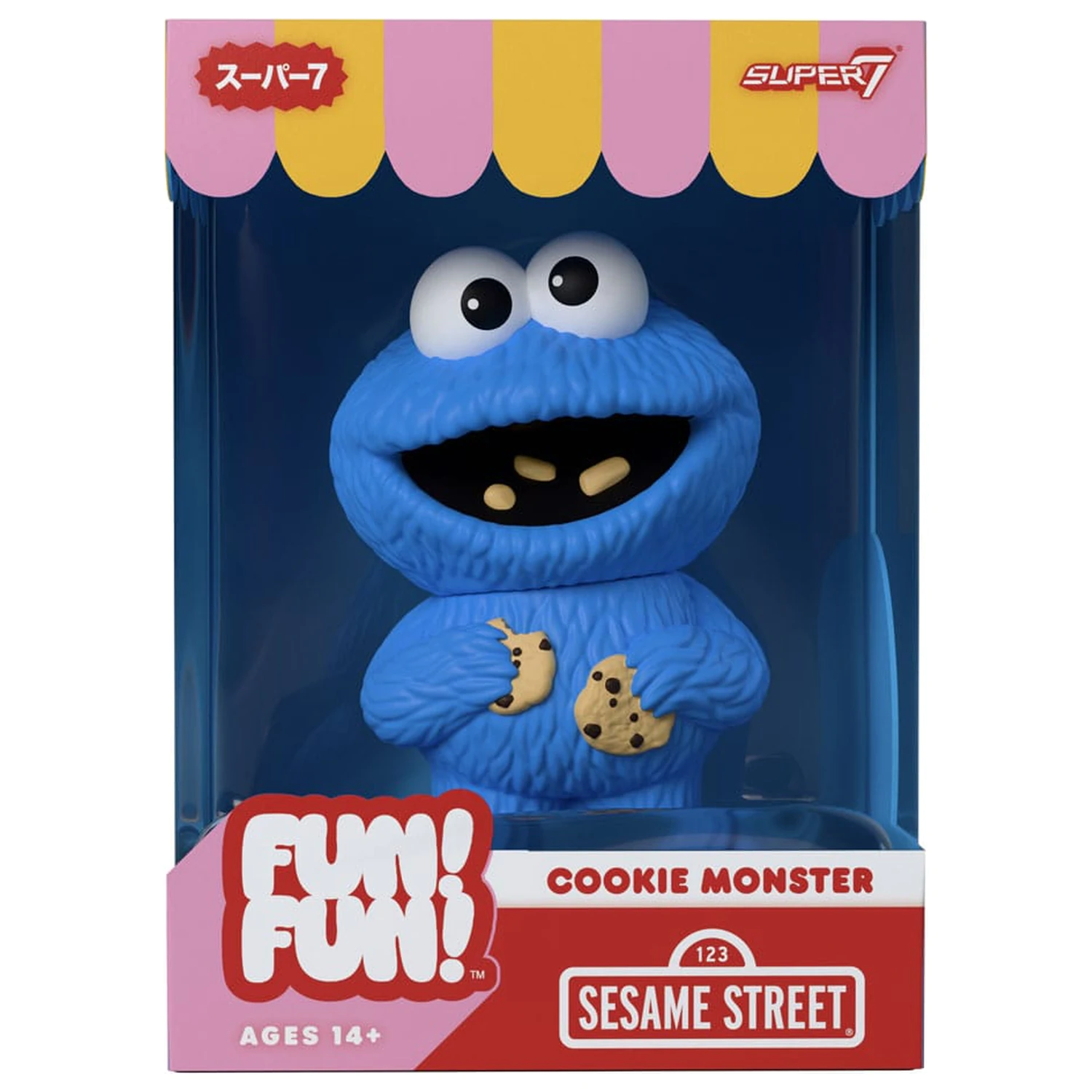 Sesame Street FUN! FUN! vinilna figura Wave 02 Cookie Monster 13 cm fotografija izdelka