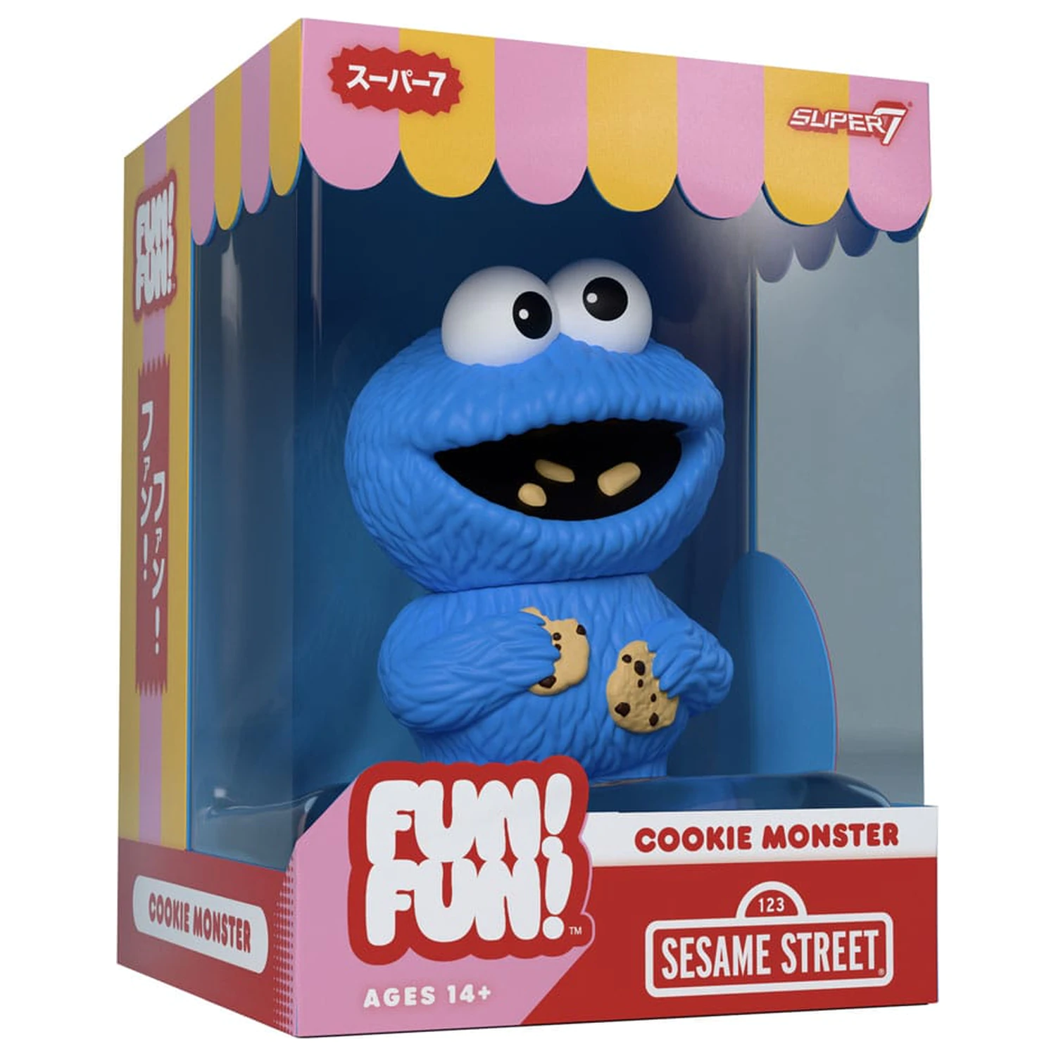 Sesame Street FUN! FUN! vinilna figura Wave 02 Cookie Monster 13 cm fotografija izdelka