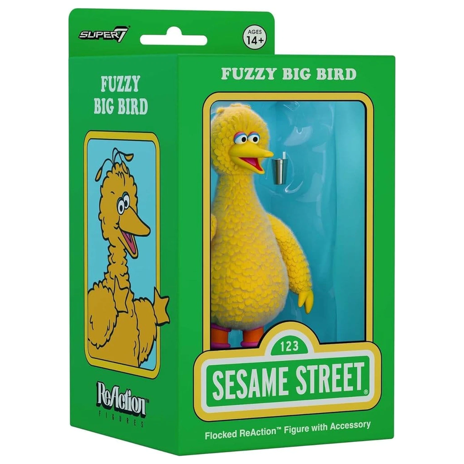 Sesame Street ReAction akcijska figura Big Bird (Flocked) fotografija izdelka