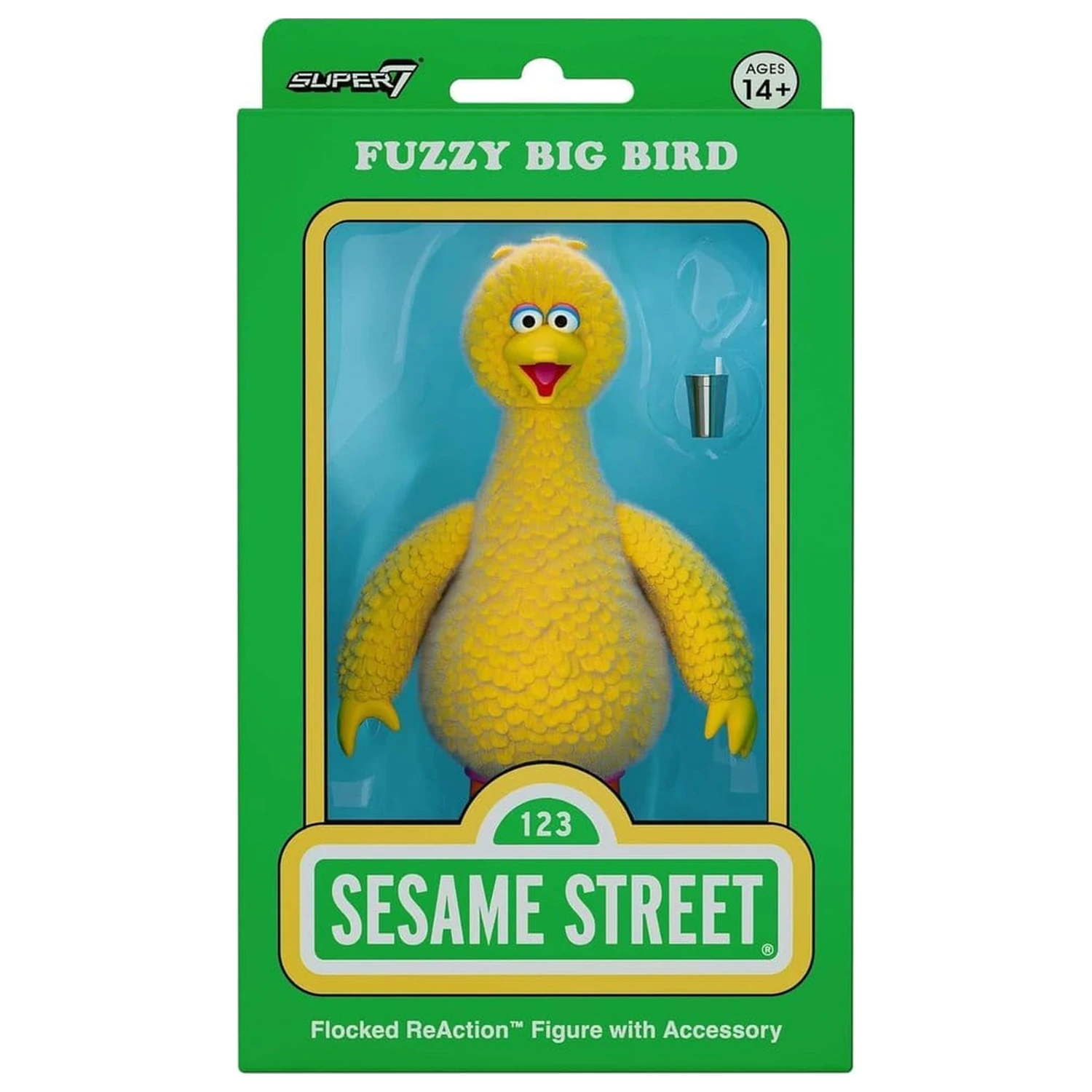 Sesame Street ReAction akcijska figura Big Bird (Flocked) fotografija izdelka