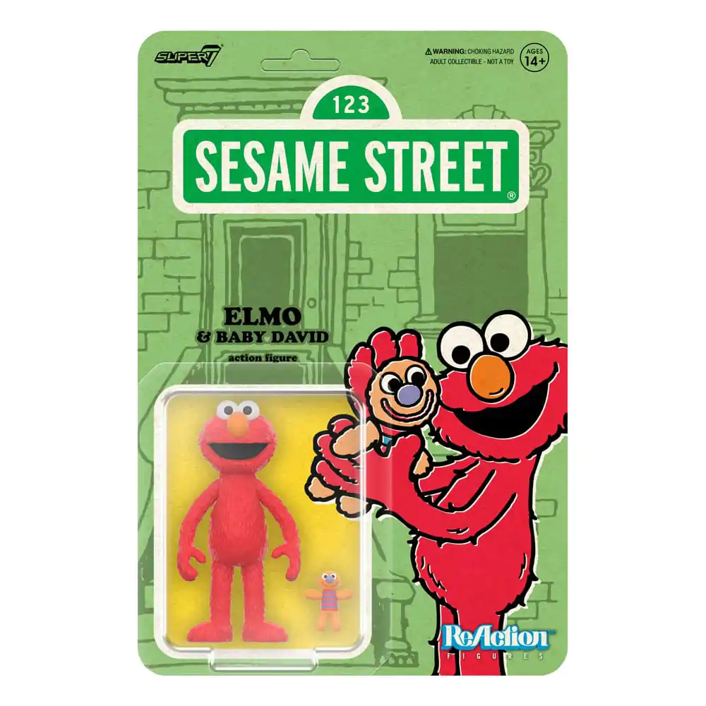 Sesame Street ReAction akcijska figura Wave 04 Elmo & Baby David 10 cm fotografija izdelka