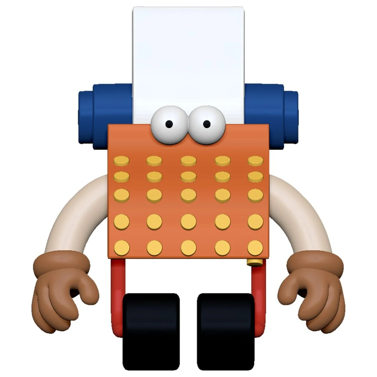 Sesame Street ReAction akcijska figura Wave 06 Typewriter Guy 6 cm fotografija izdelka